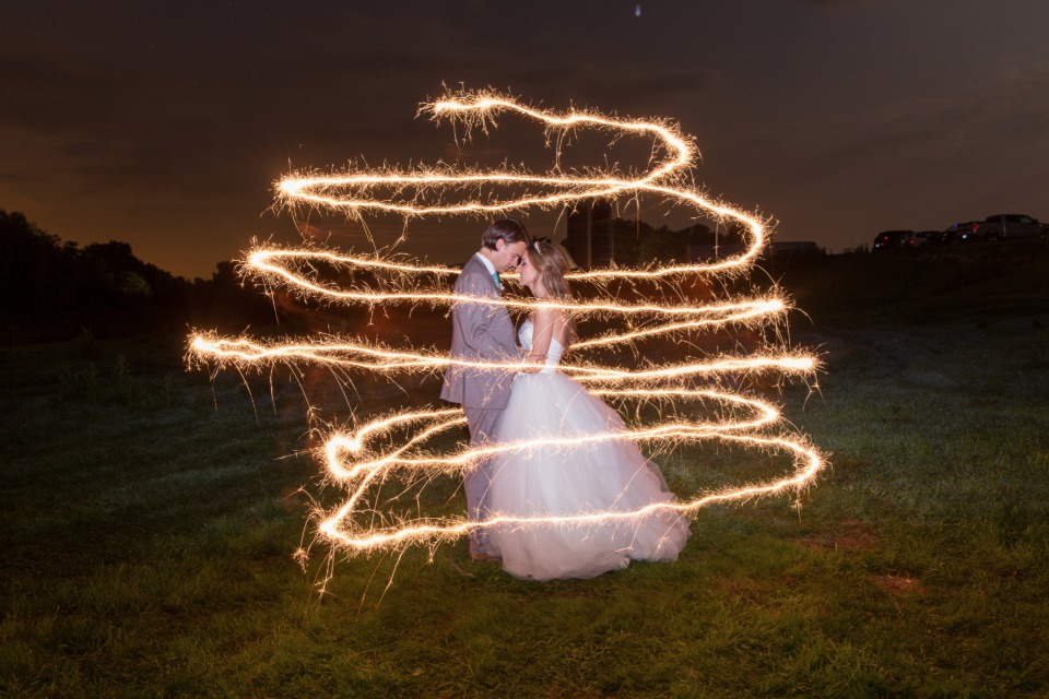 magical sparkler photos