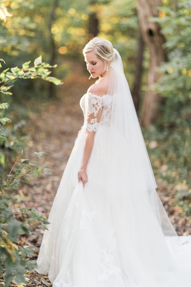 golden hout bridal portrait
