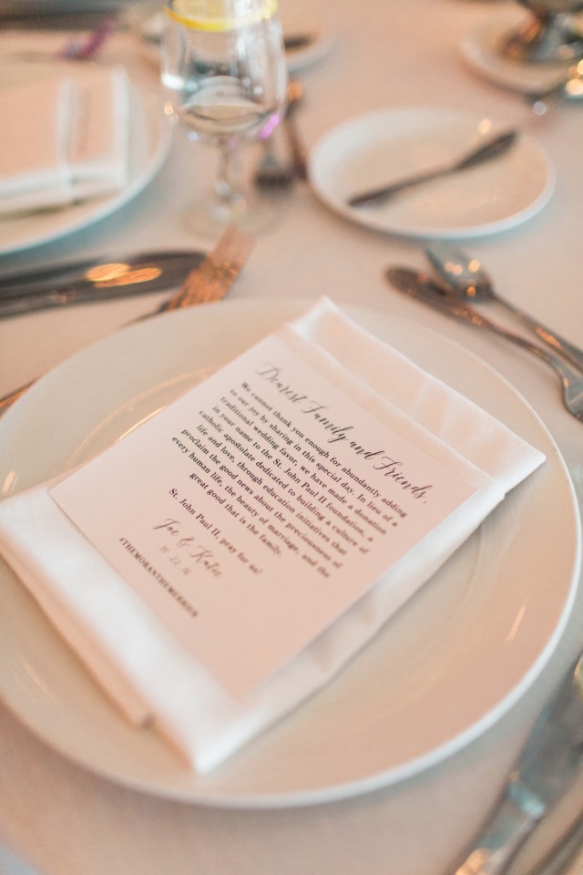 thank you note from the bride and groom