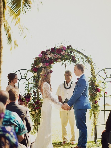 Heartwarming and Dreamy Rustic Boho Beachfront Wedding In Maui