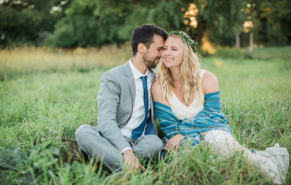 Organic farm wedding