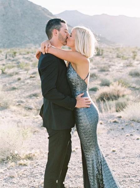 Wildly Romantic Las Vegas Desert Elopement With Elvis