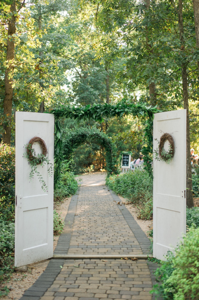 doors wedding ceremony entrance