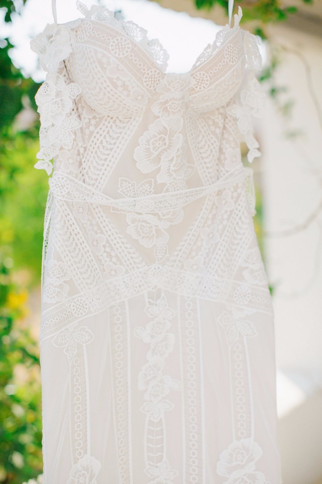 Beautifully detailed wedding dress
