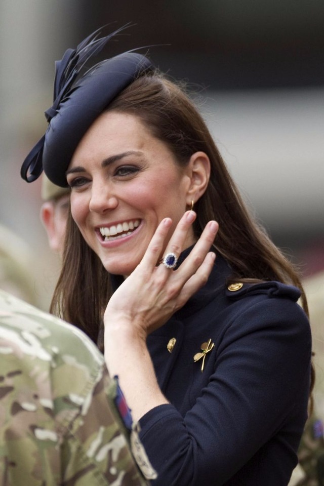 Princess Kate sporting her stunning ring