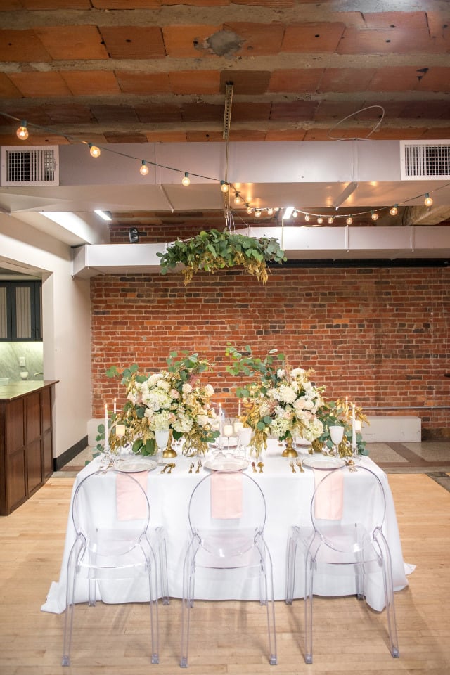 beautiful loft wedding reception ideas