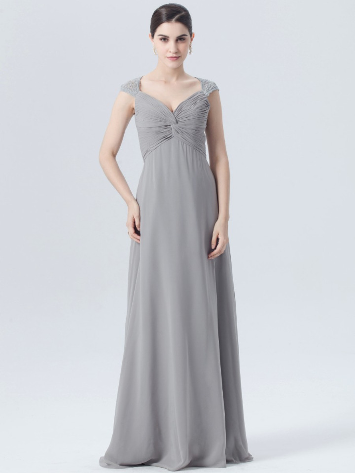 grey bridesmaid dresses from forherandforhim.com