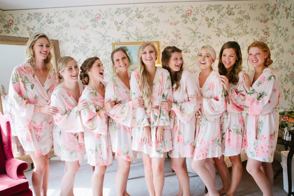 Bridesmaids getting ready robes