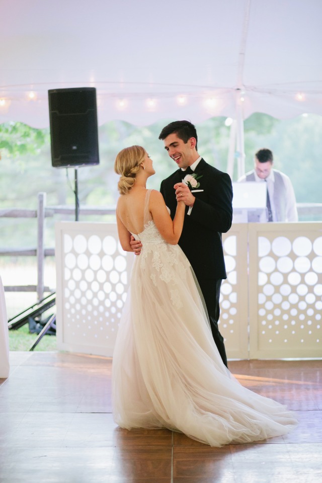 First dance for the newlyweds
