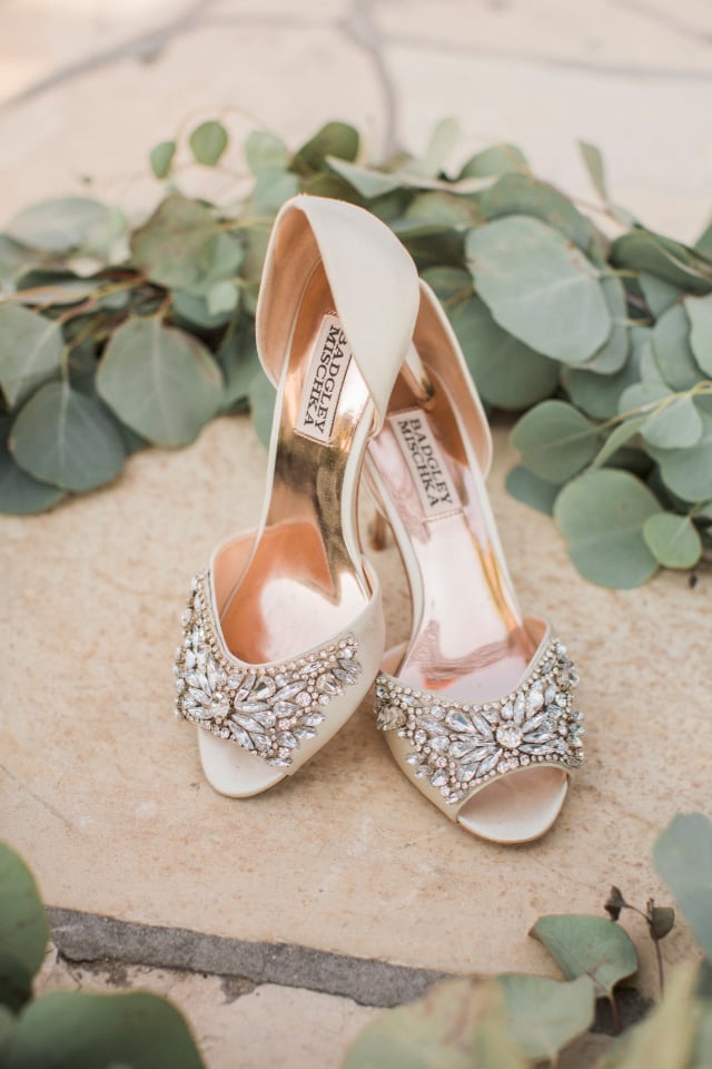 bejeweled badgley mischka wedding shoes