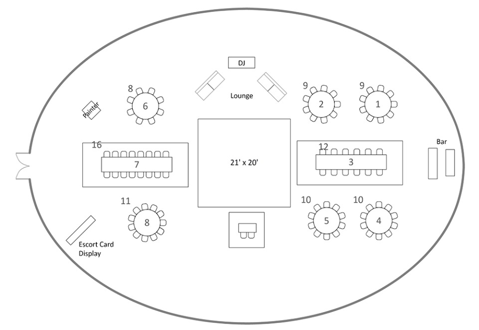AllSeated Free And Easy Floorplans Seating Charts And More Wedding