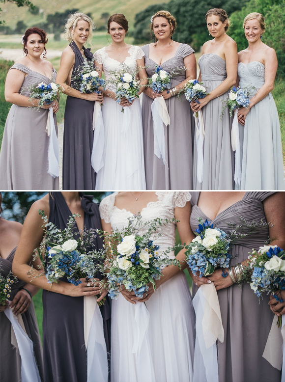 mis matched grey bridesmaid dresses