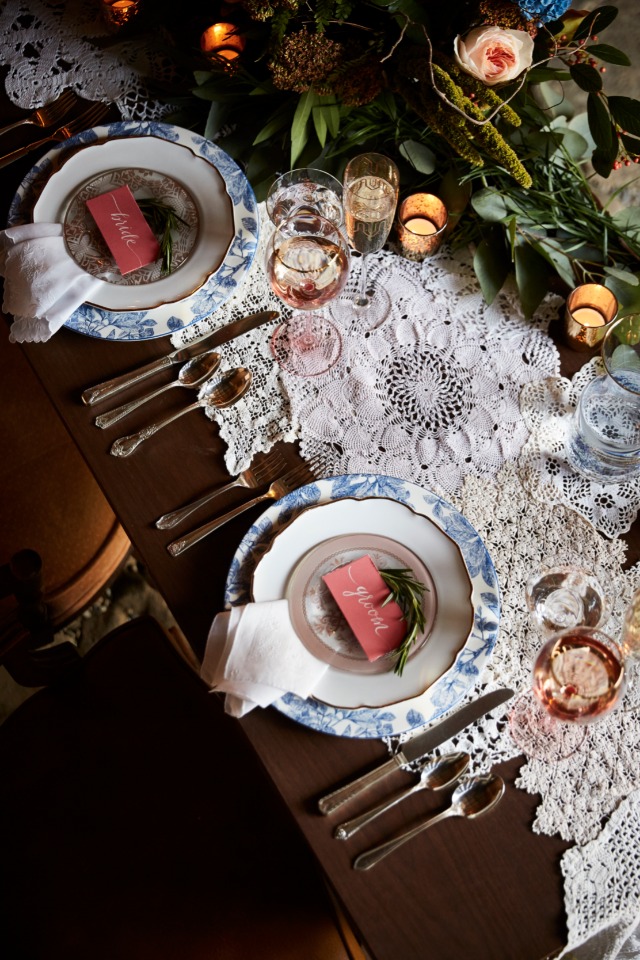 heirloom rural chic table decor
