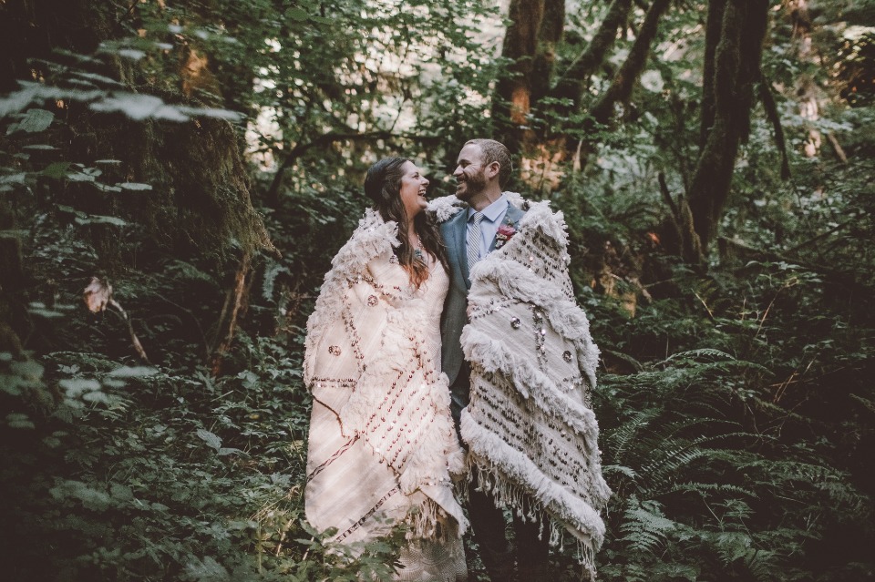 Camping themed wedding