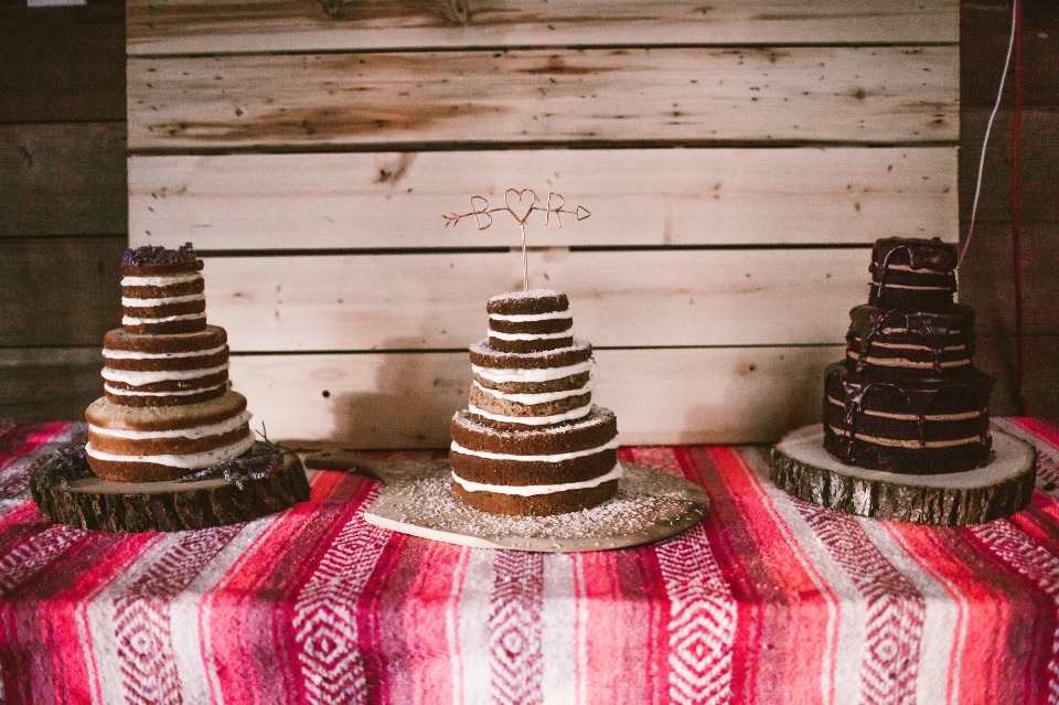 Naked cake trio