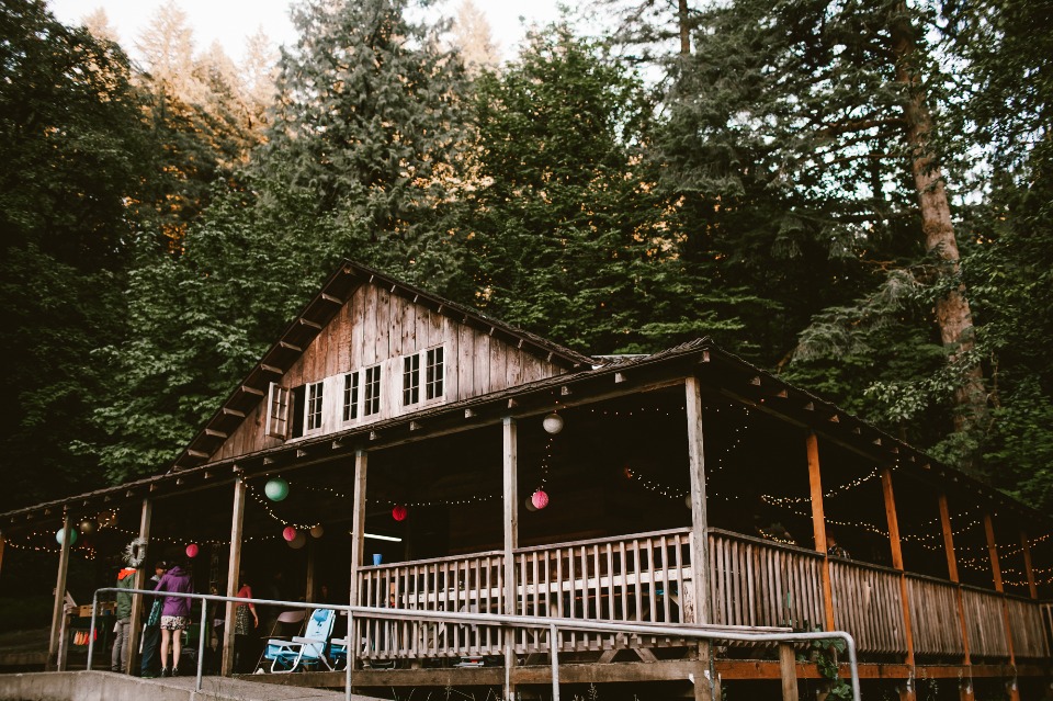 Fun camp themed weekend wedding