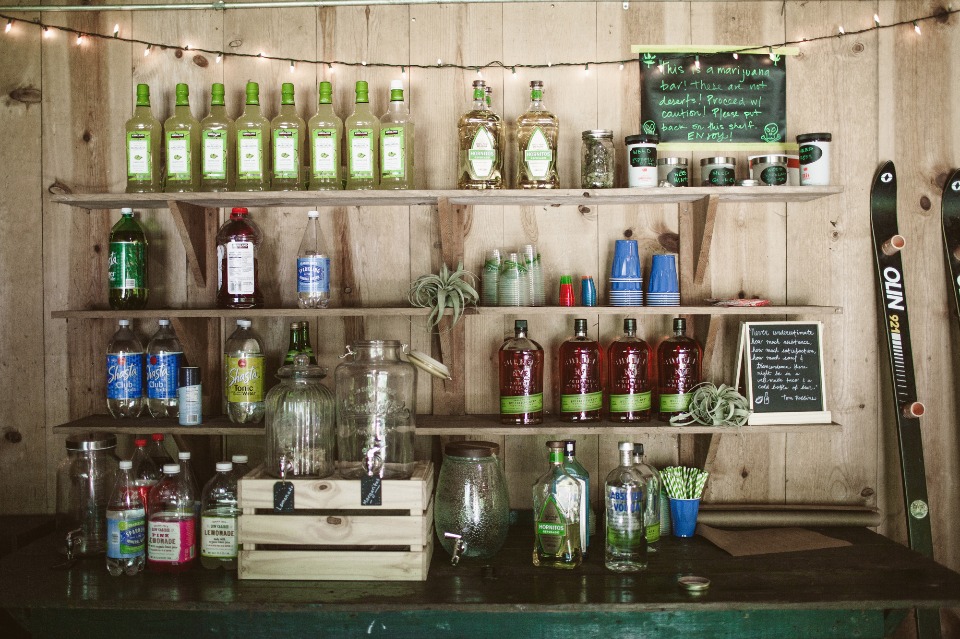 Make your own booze bar