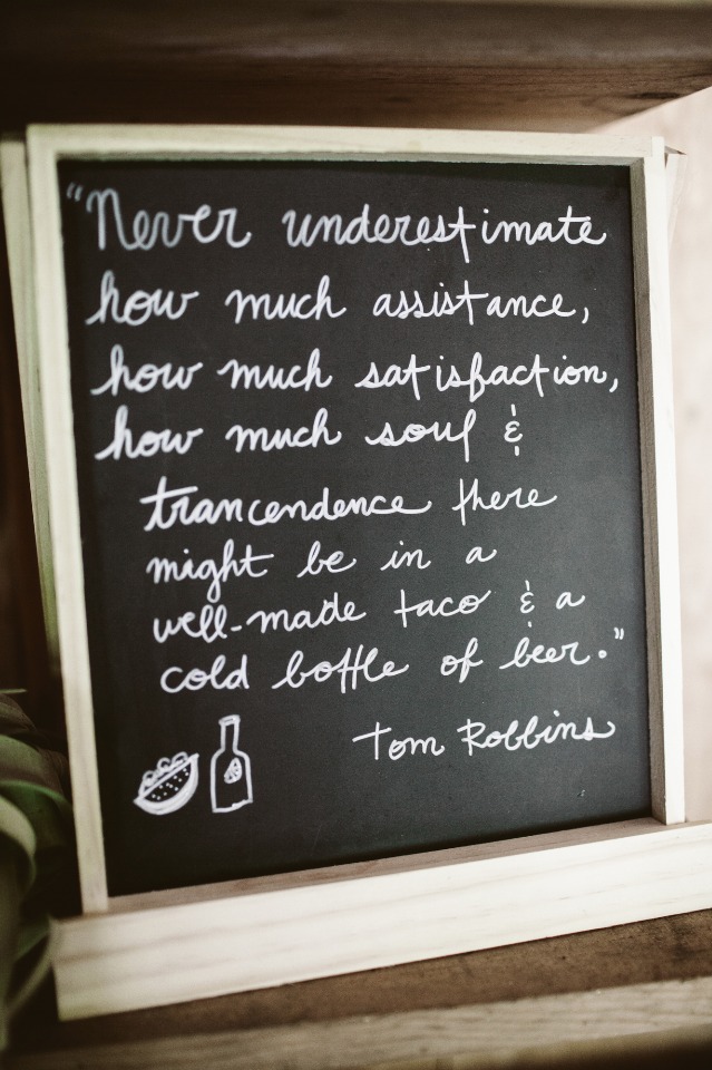 Chalkboard sign idea for the bar