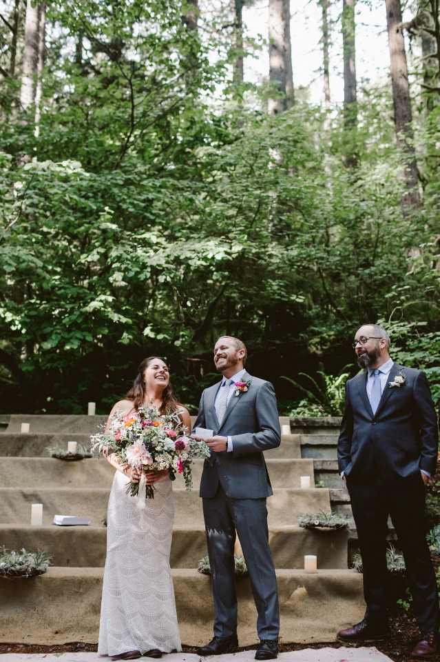Rustic weekend wedding in the mountains
