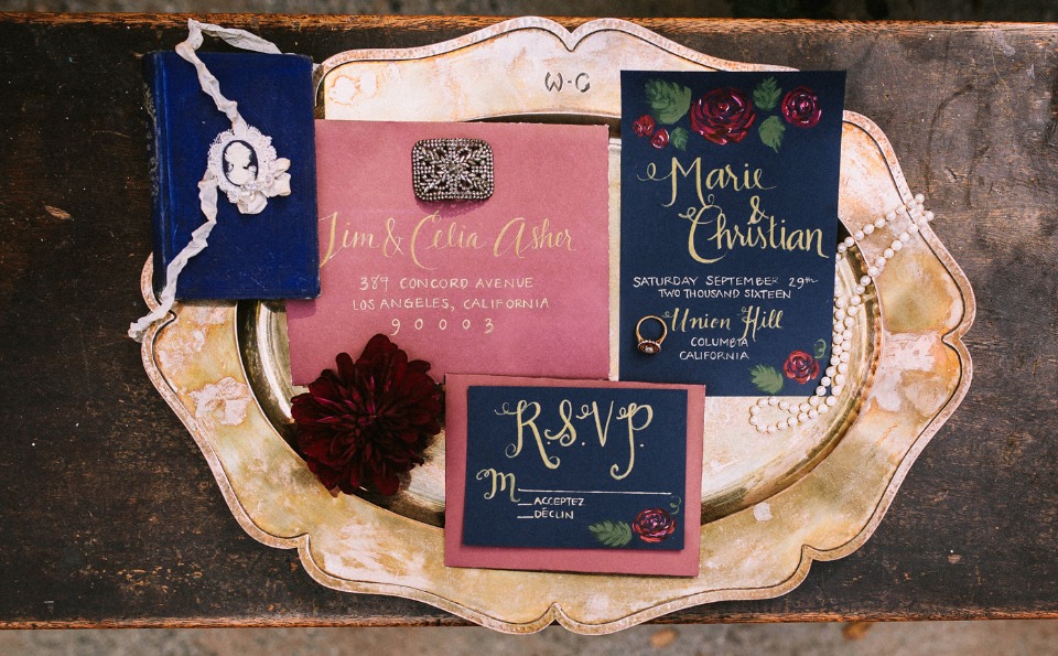 calligarphy wedding invitations