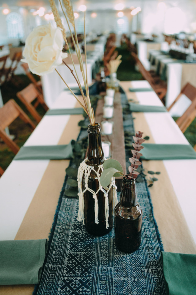 rustic woodsy wedding reception ideas