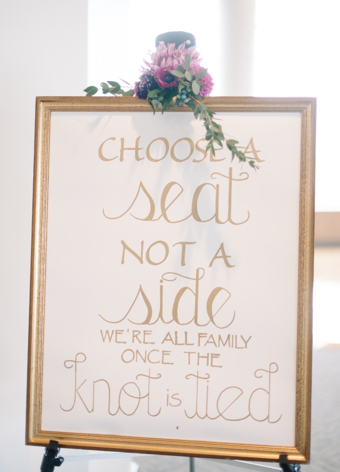 choose a seat wedding sign