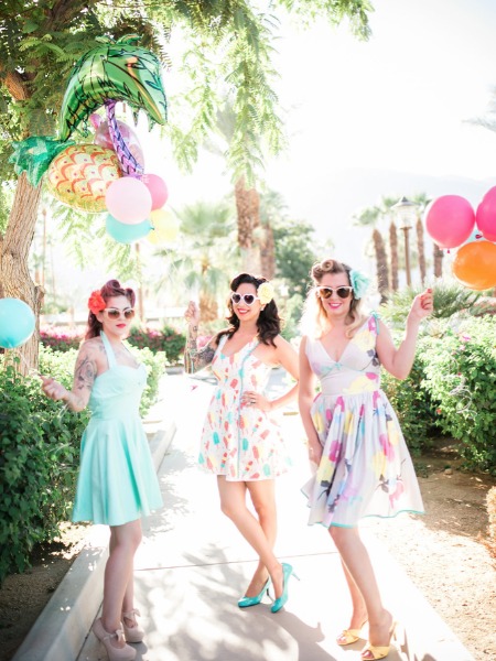 Celebrate The Future Mrs With A Pinup Poolside Party In Palm Springs