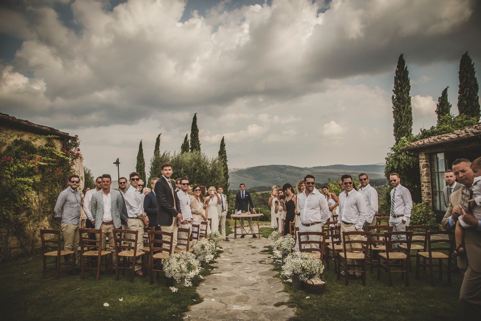 Italian countryside wedding