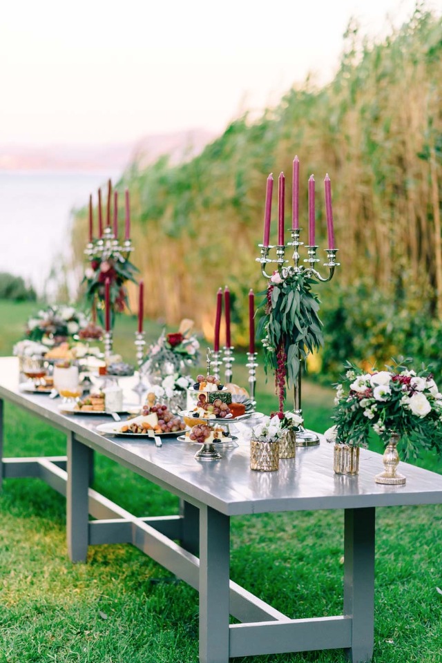 Stylish hors d'oeuvres table