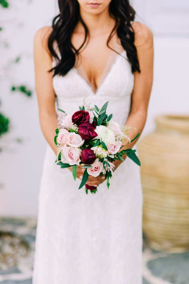 Blush and red bouquet