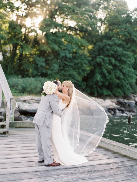 Oh, So Pretty! Blush and White Outdoor Garden Wedding In Newport