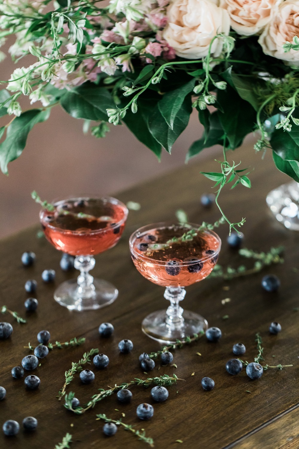 blueberry and thyme magic cocktail