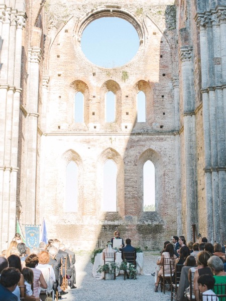 Roofs Are Over Rated, Especially When You're Saying I Do In Tuscany