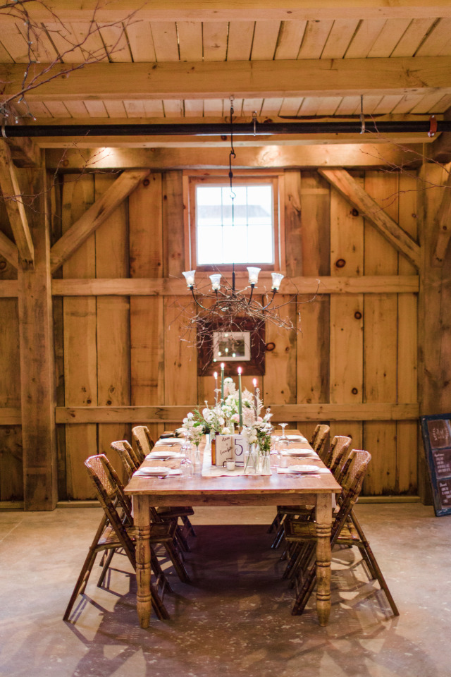beautiful rustic barn wedding reception