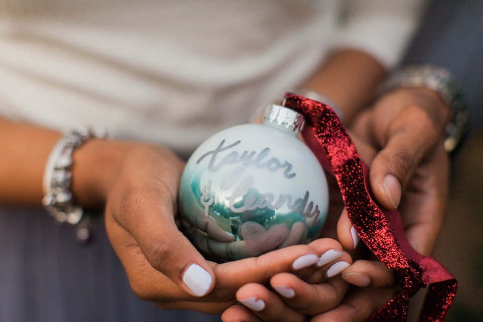 Keepsake ornament to remember your engagement
