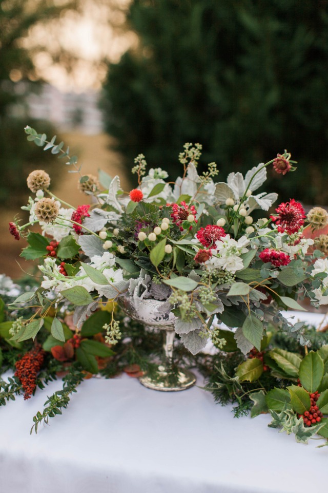 Fall florals centerpiece