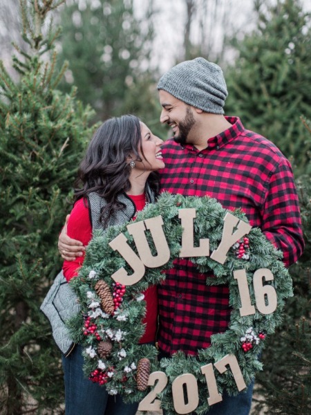 This Tree Farm Engagement Shoot will Have you wishing for Xmas Again