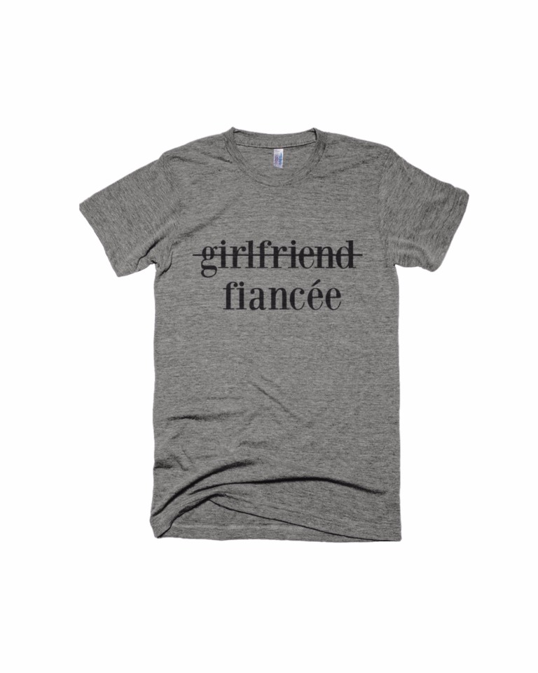 fiancee not girlfriend shirt