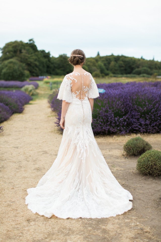 illusion back Anny Lin Bridal gown