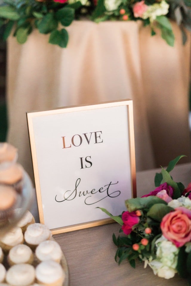 Love is sweet dessert table sign