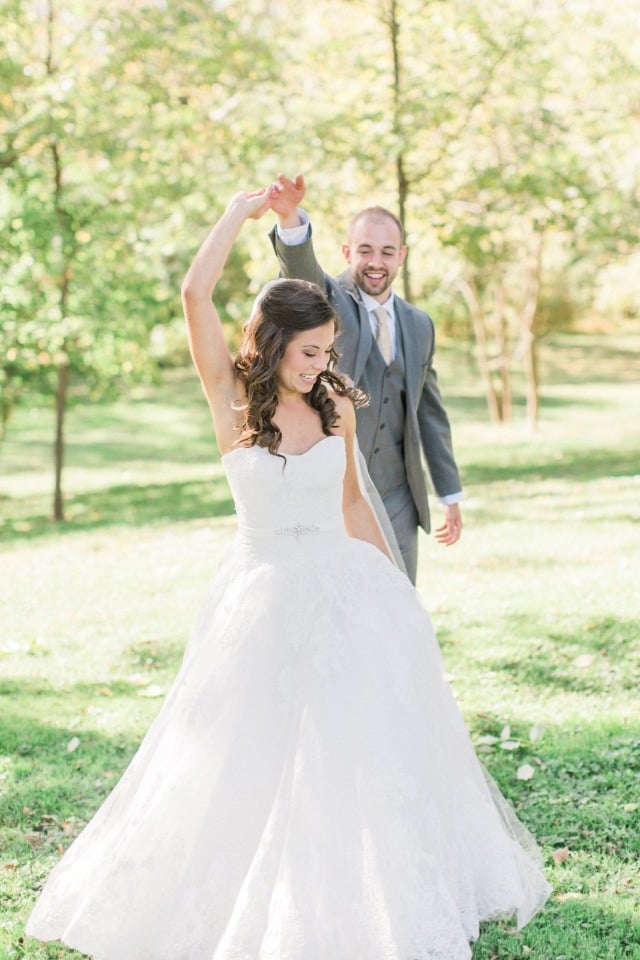 Don't forget to give your bride a twirl