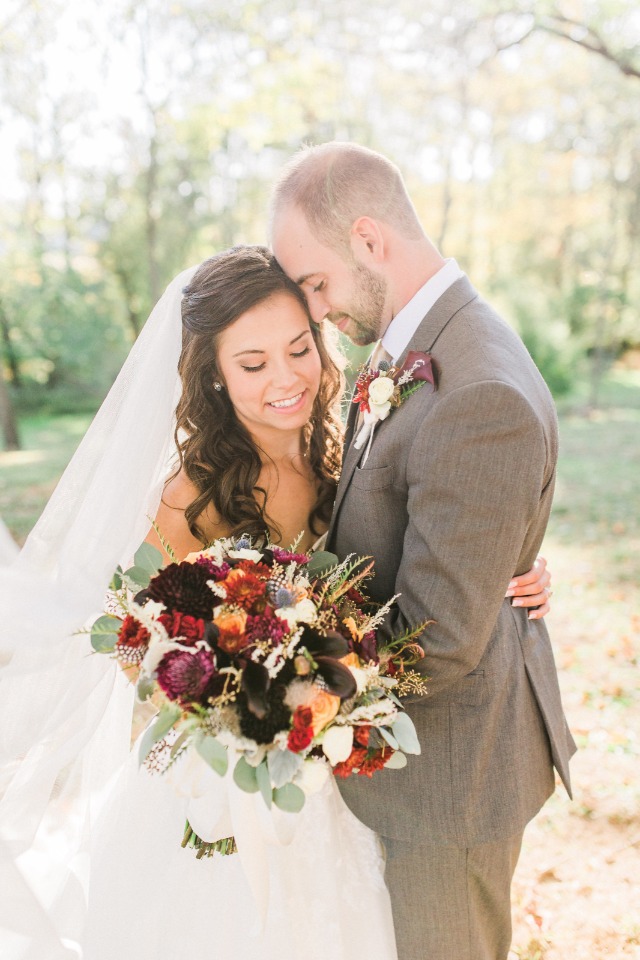 Gorgeous bouquet in fall colors