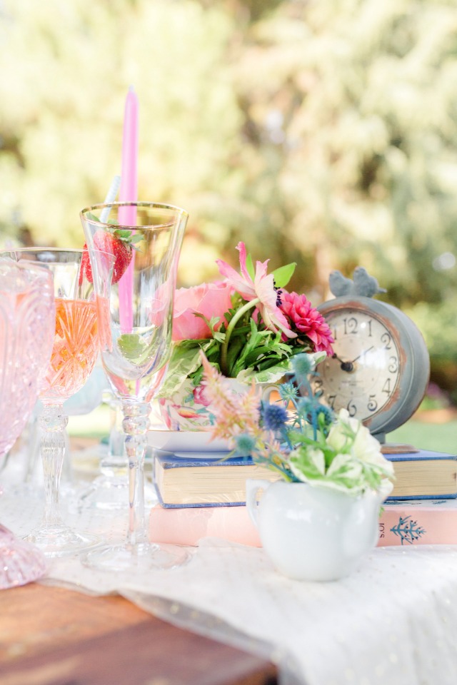 sweet and eclectic table decor