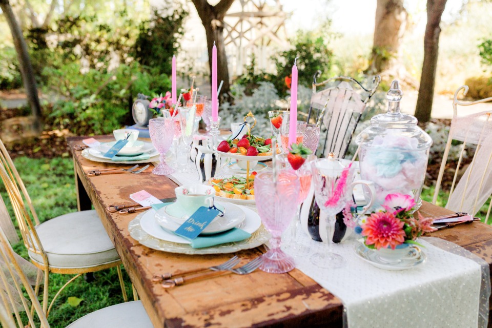 funky mad hatter themed tea party