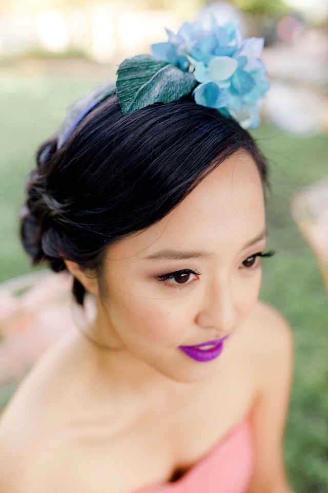 bridesmaid flower headpiece