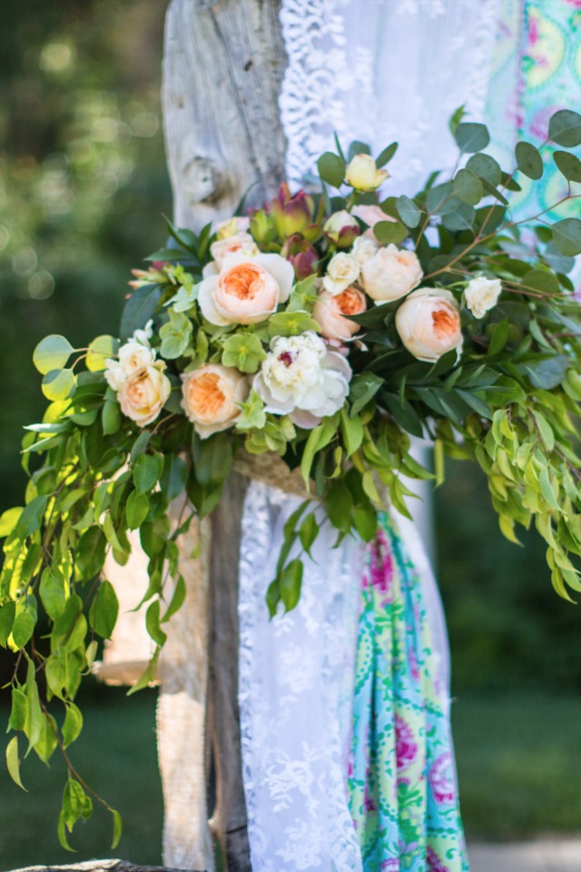 Pretty wedding florals