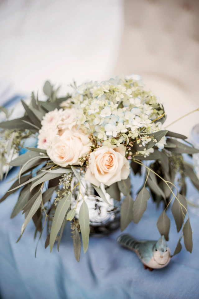 soft and muted centerpiece