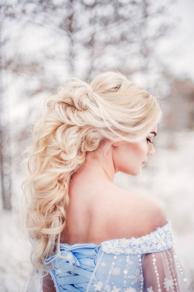 princess wedding hair