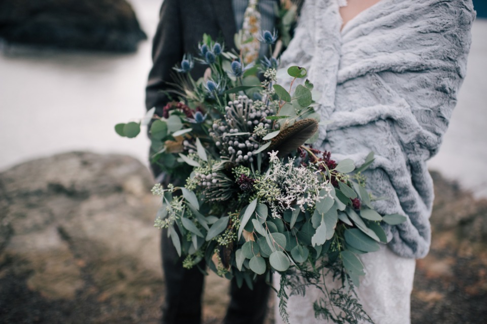 rustic and wild wedding bouquet