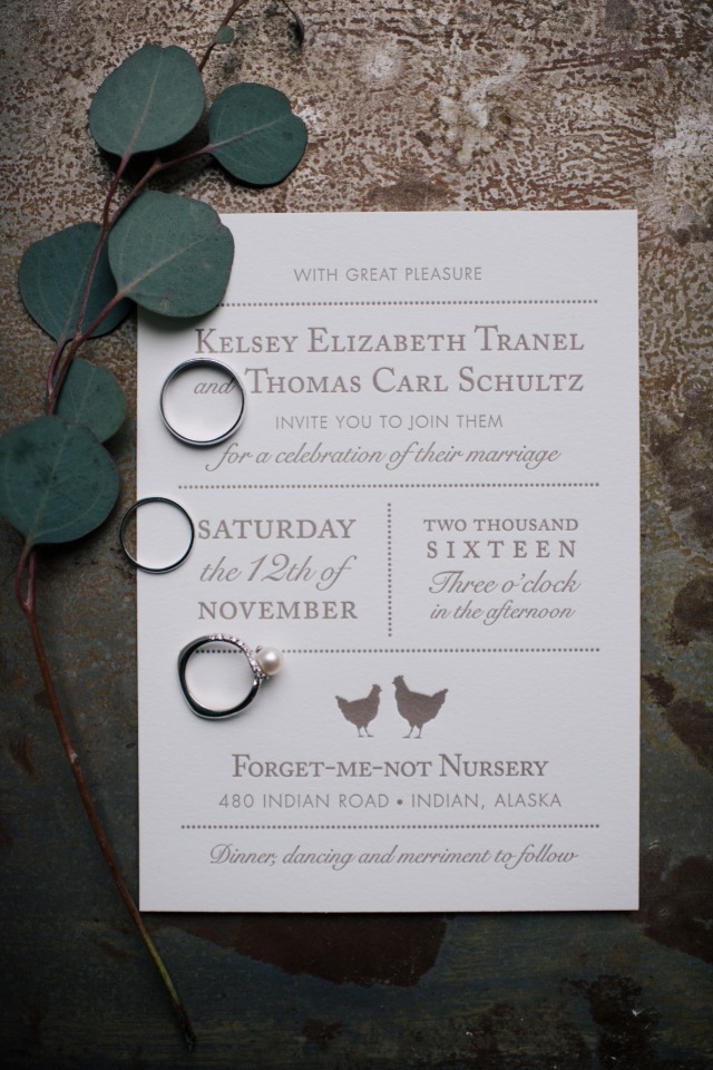 clean and modern wedding invitations